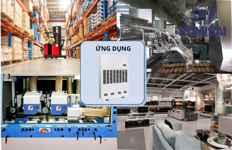 Ứng dụng phổ biến của máy hút ẩm Kumisai KMS-360LD
