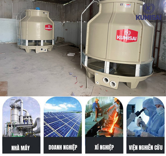 Tháp giải nhiệt nước Kumisai KMS 80RT có tính ứng dụng cao  