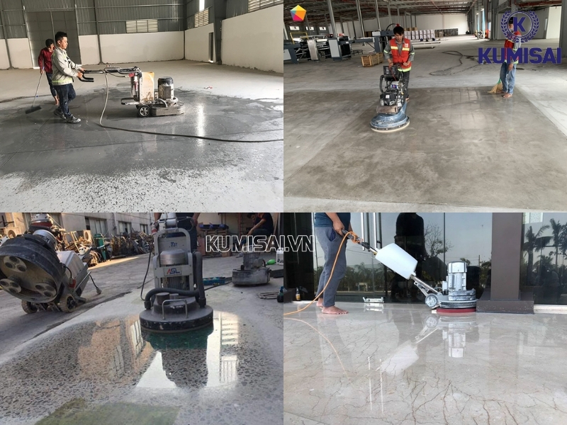 Ứng dụng trong thực tế của máy mài sàn 3 lưỡi