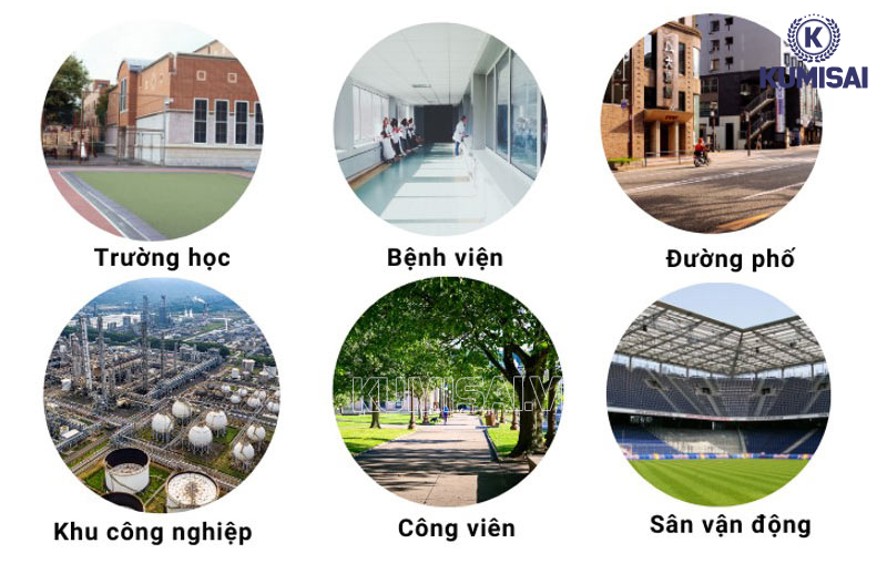 Xe quét rác ngồi lái DQC - Tech 4F sử dụng ở nhiều địa điểm, khu vực