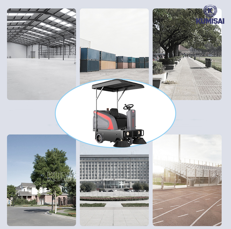 Xe quét rác DQC - Tech 140F đa năng, sử dụng ở nhiều nơi 