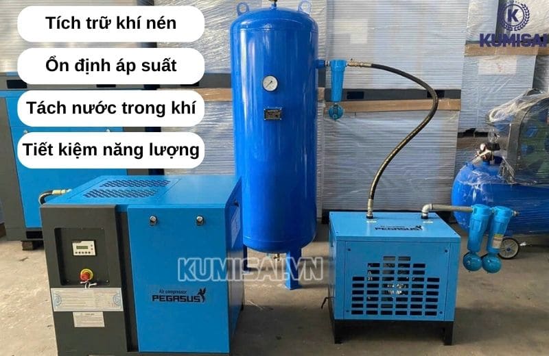 Vai trò của bình khí nén Vai trò của bình khí nén