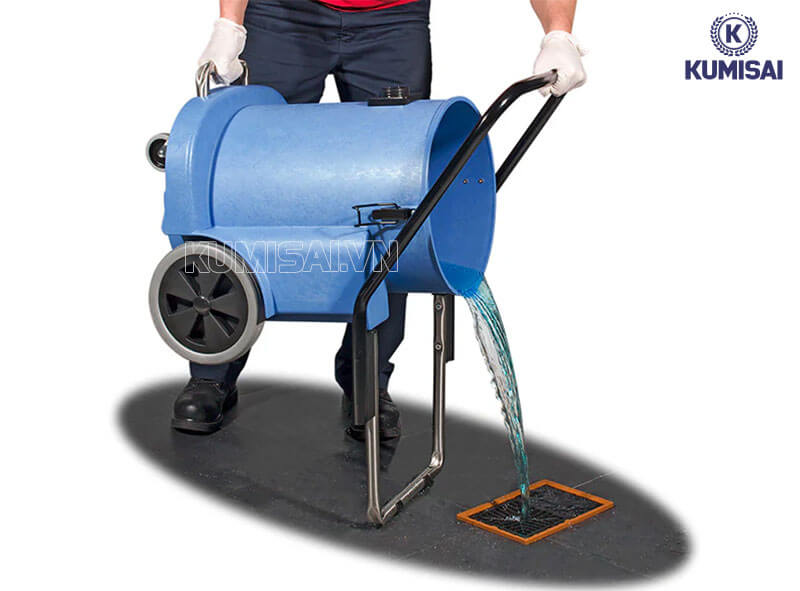 Vệ sinh thùng chứa & bảo quản máy nơi khô thoáng 
