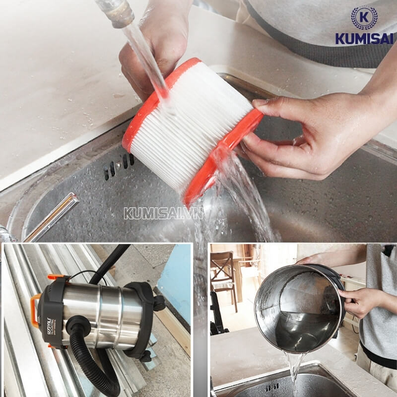 Vệ sinh máy hút bụi Yili đúng cách