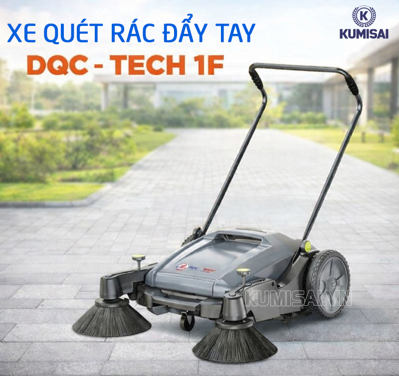 Xe quét rác đẩy tay DQC - Tech 1F chính hãng