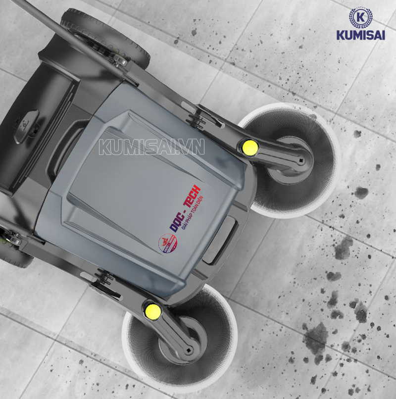 Xe quét rác đẩy tay DQC - Tech 1F làm sạch mạnh mẽ