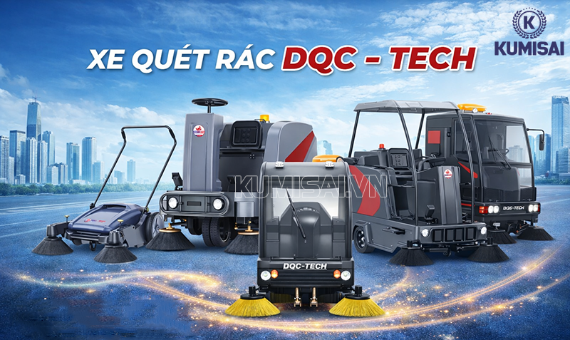Xe quét rác DQC - Tech là giải pháp làm sạch đột phá & hiệu quả!