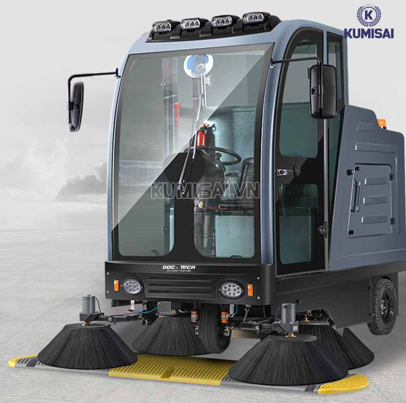 Tìm hiểu về xe quét rác ngồi lái DQC - Tech 13F