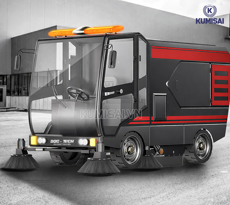 Tìm hiểu về xe quét rác ngồi lái DQC - Tech 14F