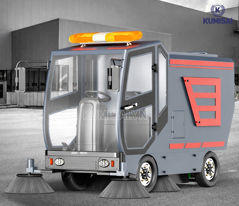 Tìm hiểu về xe quét rác ngồi lái DQC - Tech 18F