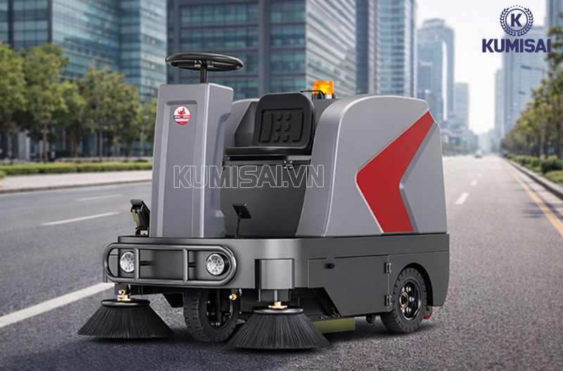 Tìm hiểu xe quét rác ngồi lái DQC - Tech 5F
