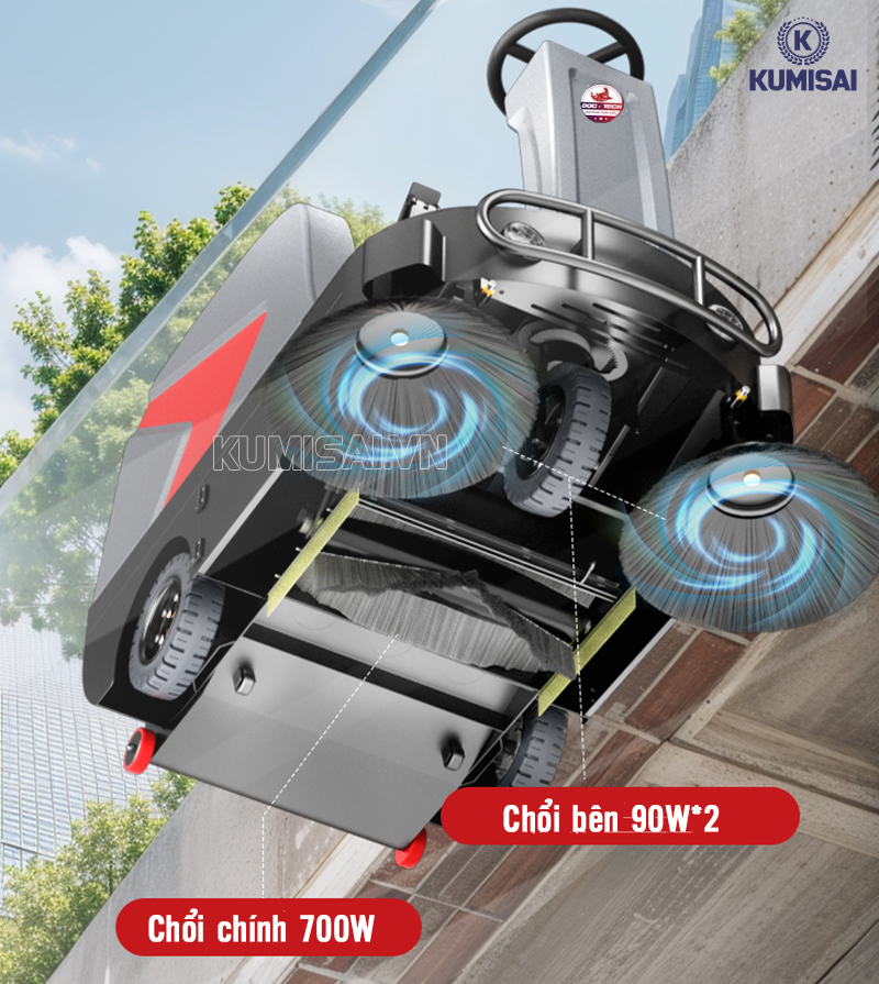 Động cơ chổi chính và chổi bên 