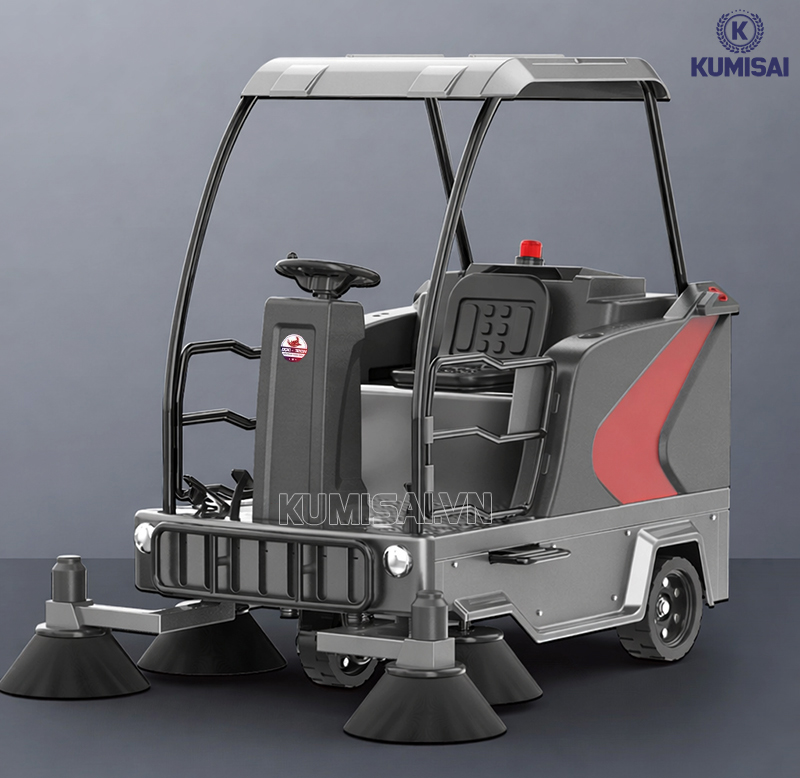 Tìm hiểu xe quét rác ngồi lái DQC - Tech 8F