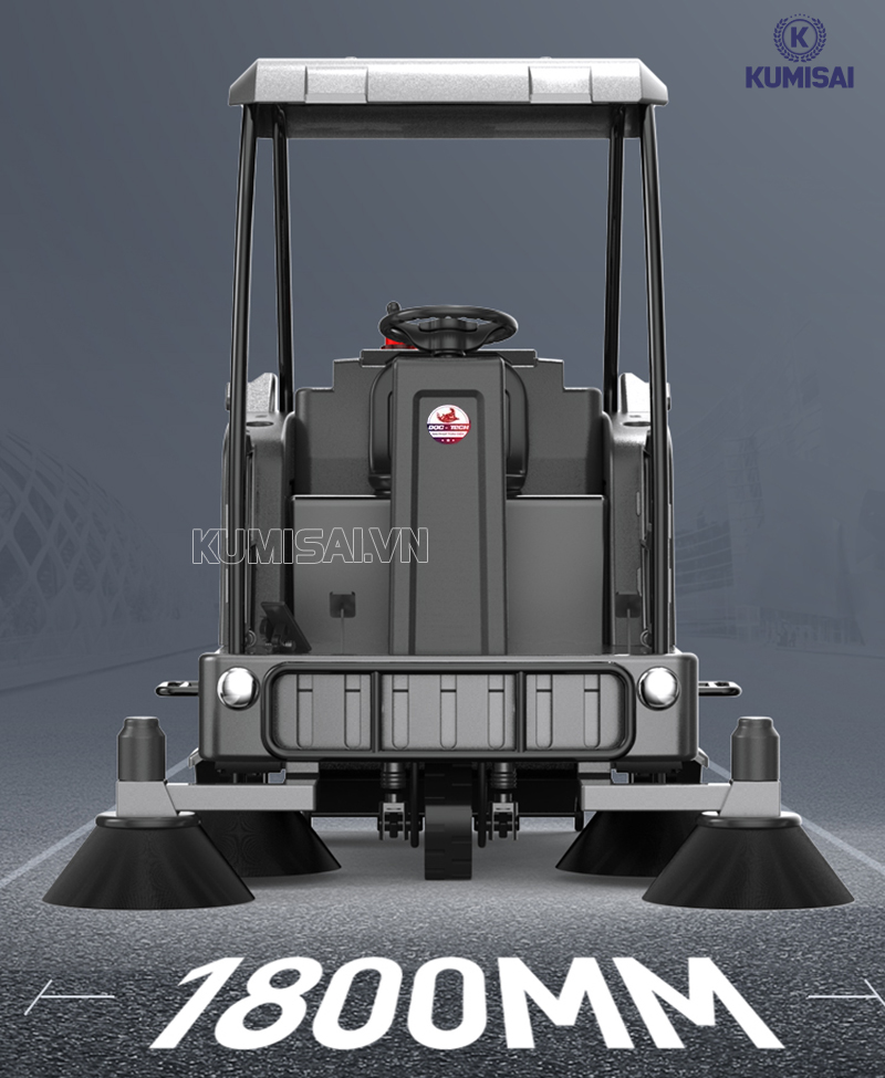 Độ rộng làm sạch lớn, hoạt động mạnh mẽ