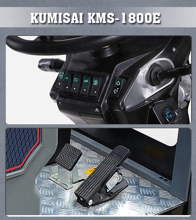 Tiện ích của xe quét rác Kumisai KMS-1800E 