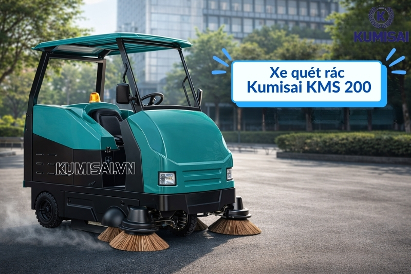 Xe quét rác ngồi lái Kumisai KMS 200