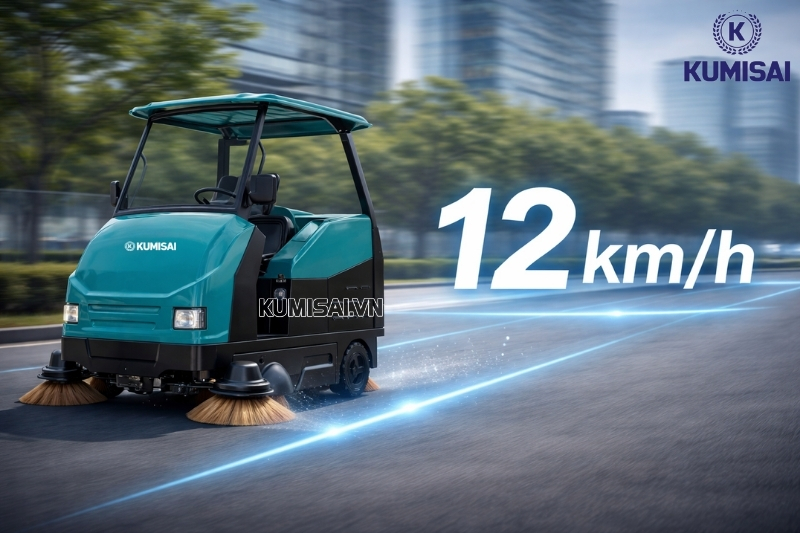 Tốc độ di chuyển và khả năng làm việc của xe cực ấn tượng
